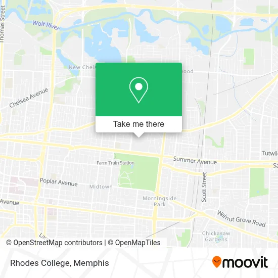 Rhodes College map