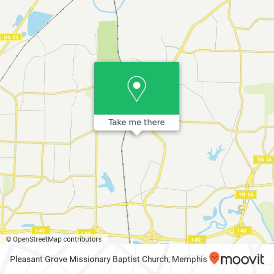 Mapa de Pleasant Grove Missionary Baptist Church