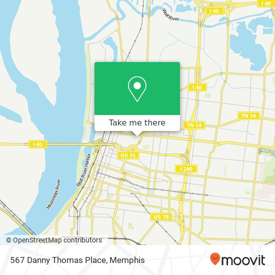 Mapa de 567 Danny Thomas Place
