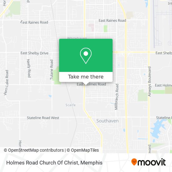 Holmes Road Church Of Christ map