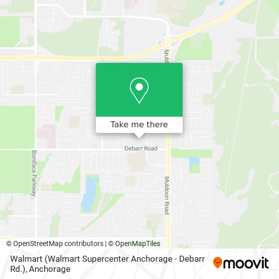 Walmart (Walmart Supercenter Anchorage - Debarr Rd.) map