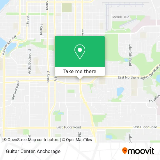 Mapa de Guitar Center