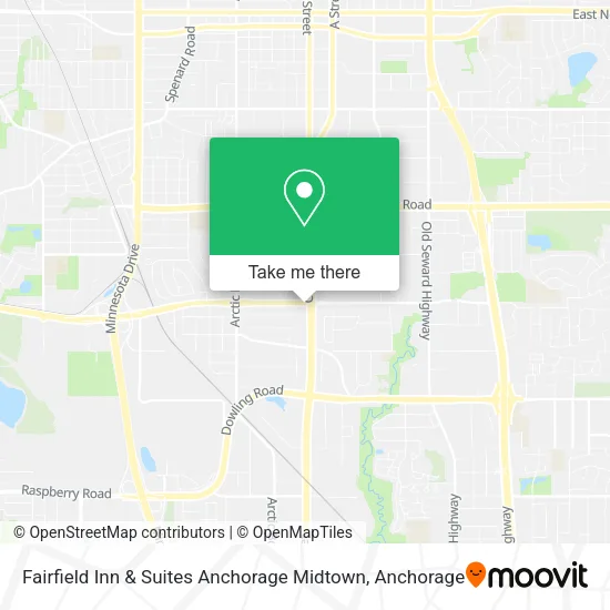 Mapa de Fairfield Inn & Suites Anchorage Midtown