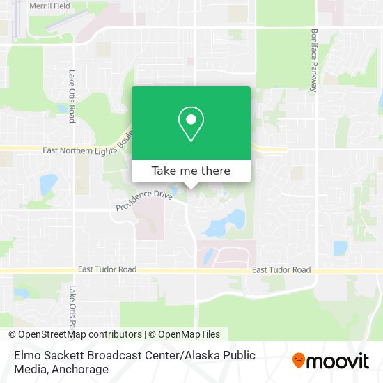 Elmo Sackett Broadcast Center / Alaska Public Media map