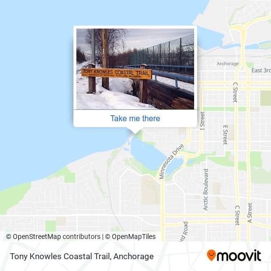 Tony Knowles Coastal Trail map