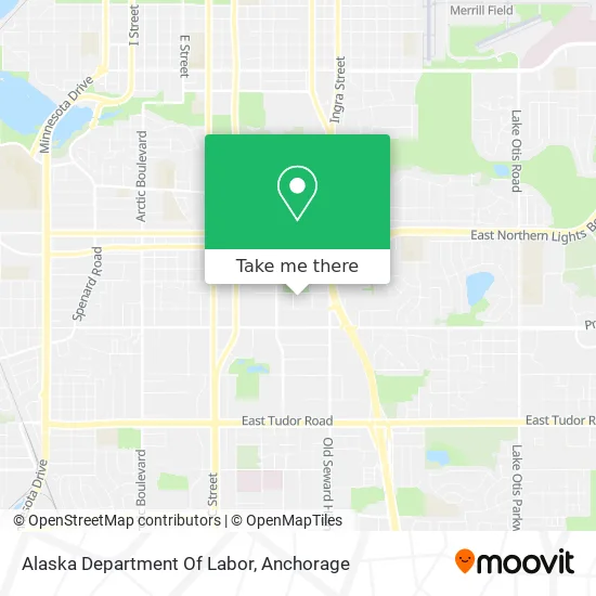 Mapa de Alaska Department Of Labor