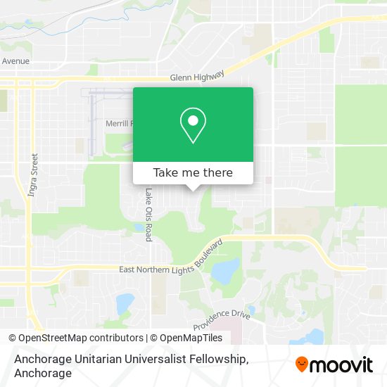 Mapa de Anchorage Unitarian Universalist Fellowship