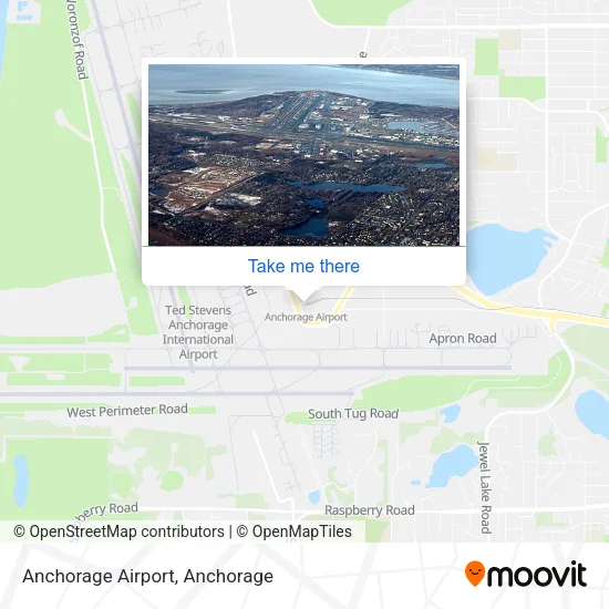 Anchorage Airport map