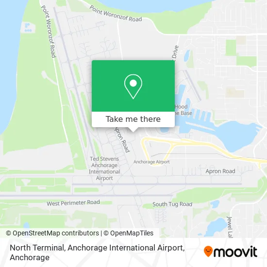 North Terminal, Anchorage International Airport map