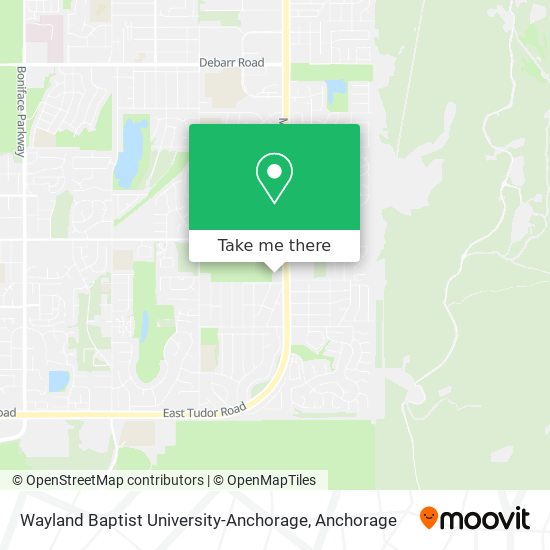 Wayland Baptist University-Anchorage map