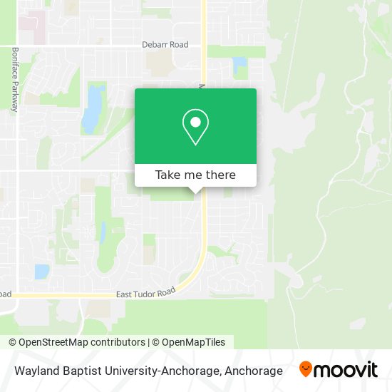 Wayland Baptist University-Anchorage map