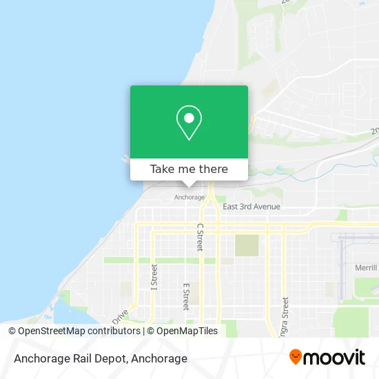Anchorage Rail Depot map