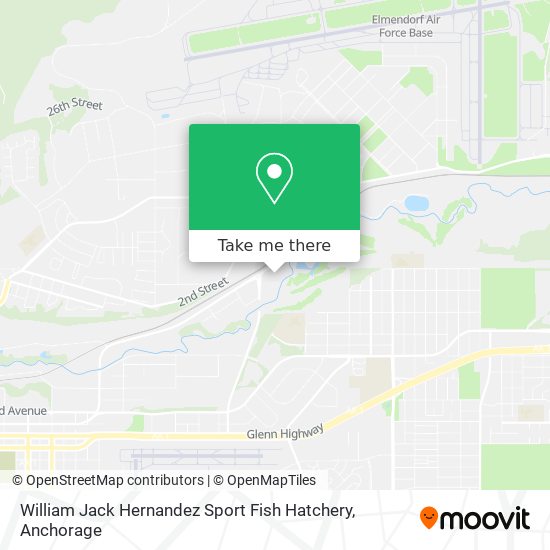 Mapa de William Jack Hernandez Sport Fish Hatchery