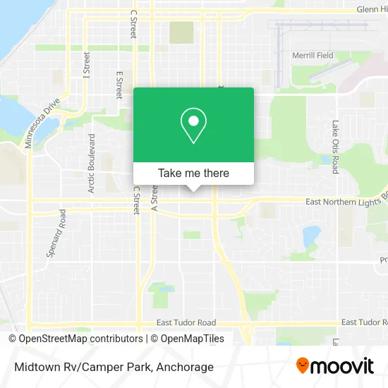 Midtown Rv/Camper Park map