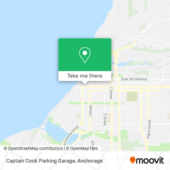 Captain Cook Parking Garage map