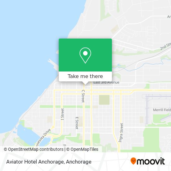 Mapa de Aviator Hotel Anchorage