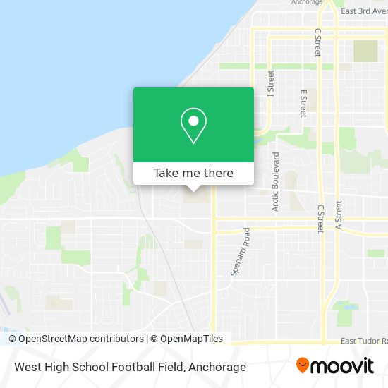 Mapa de West High School Football Field
