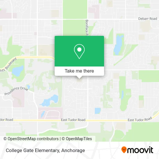 Mapa de College Gate Elementary