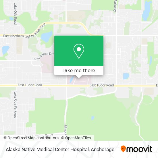Mapa de Alaska Native Medical Center Hospital