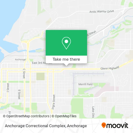 Anchorage Correctional Complex map