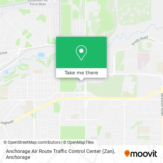 Anchorage Air Route Traffic Control Center (Zan) map