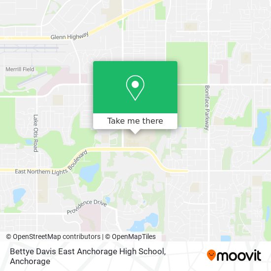 Bettye Davis East Anchorage High School map