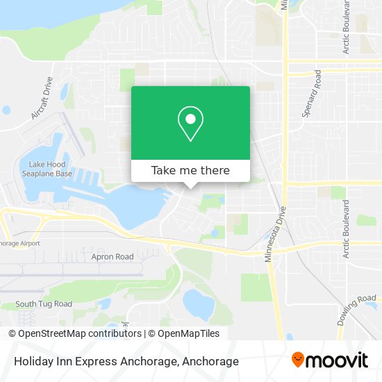Holiday Inn Express Anchorage map