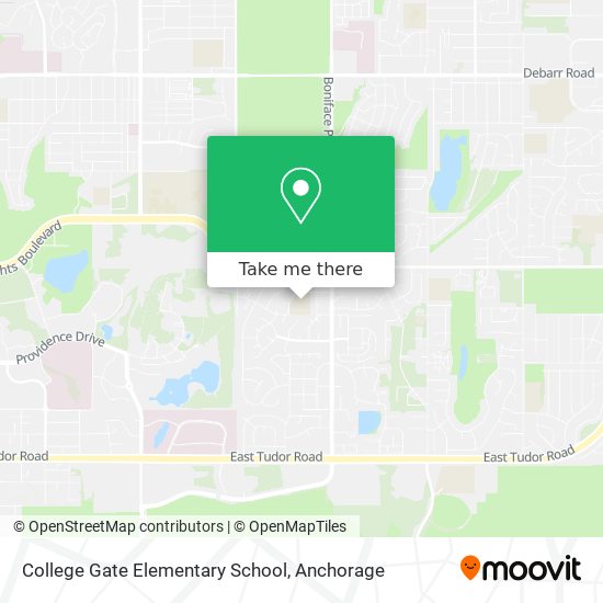 Mapa de College Gate Elementary School