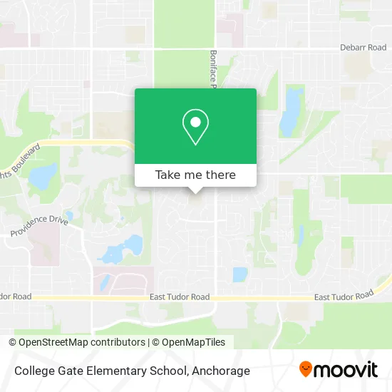 College Gate Elementary School map