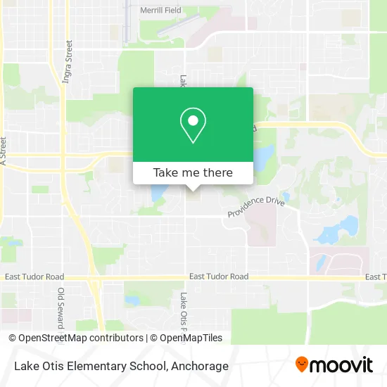Lake Otis Elementary School map