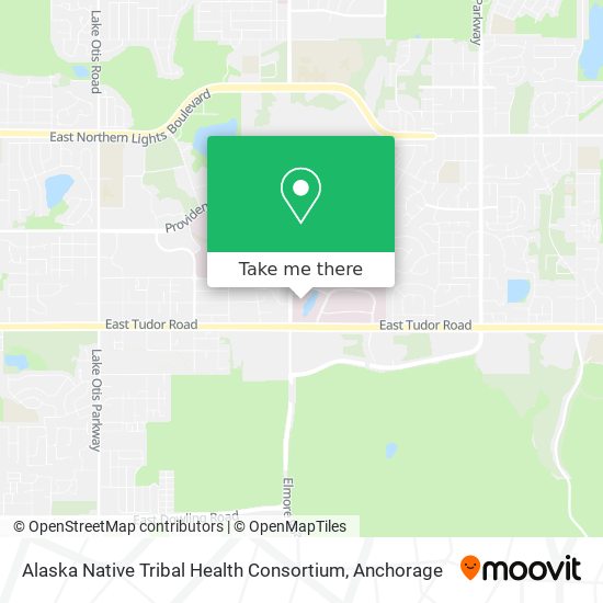 Alaska Native Tribal Health Consortium map