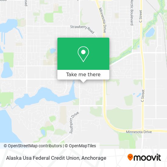 Mapa de Alaska Usa Federal Credit Union
