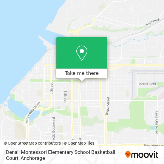 Denali Montessori Elementary School Basketball Court map