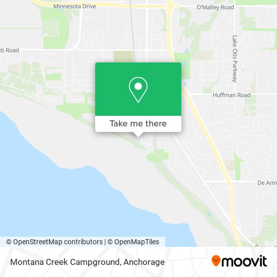 Montana Creek Campground map