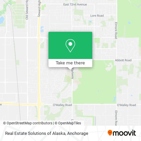 Real Estate Solutions of Alaska map