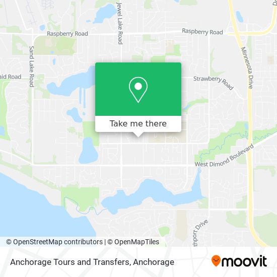 Anchorage Tours and Transfers map