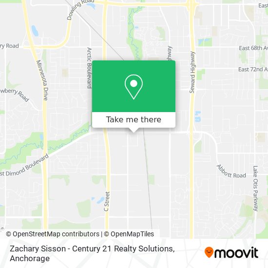 Mapa de Zachary Sisson - Century 21 Realty Solutions