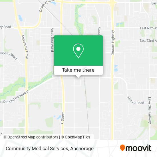 Mapa de Community Medical Services