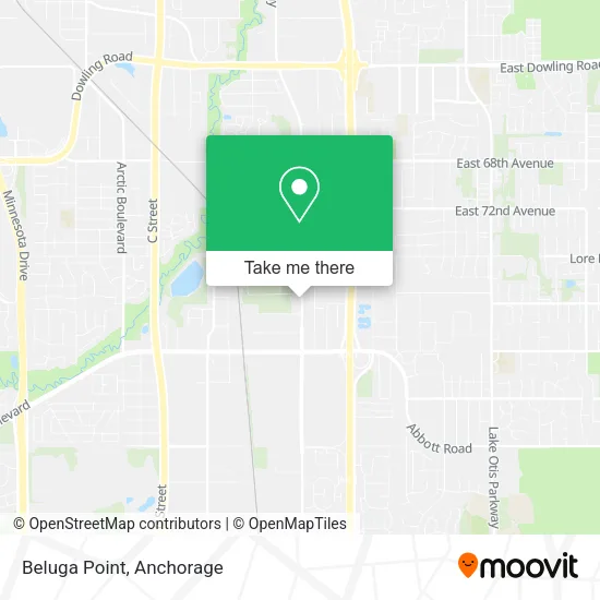 Beluga Point map
