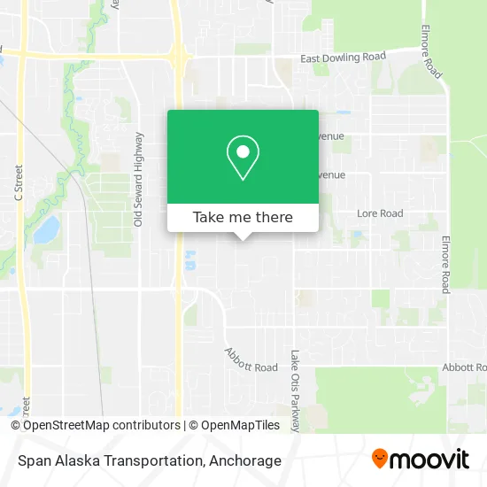Span Alaska Transportation map
