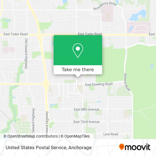 Mapa de United States Postal Service