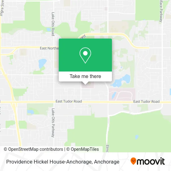 Mapa de Providence Hickel House-Anchorage
