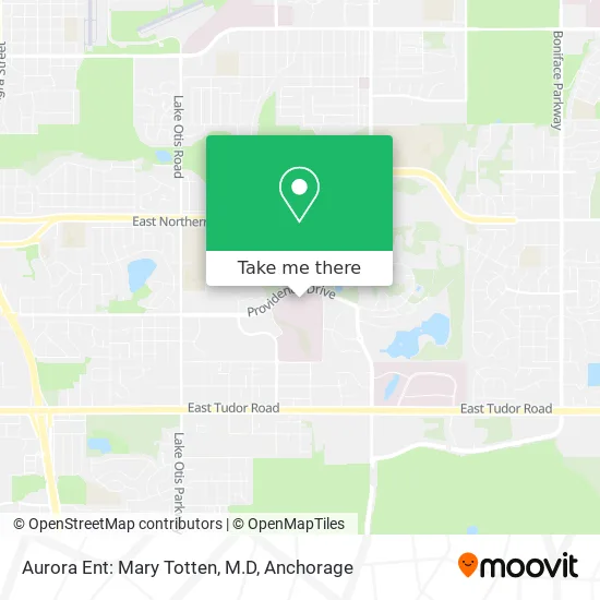 Aurora Ent: Mary Totten, M.D map
