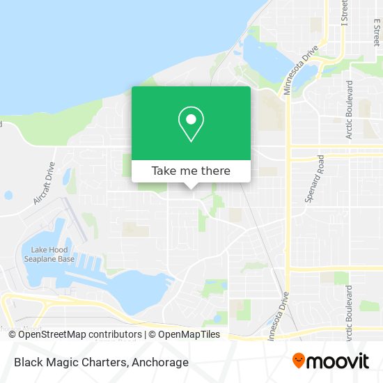 Black Magic Charters map