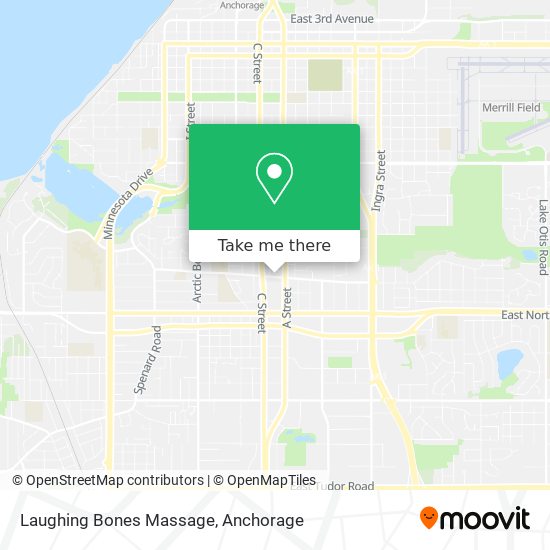 Laughing Bones Massage map