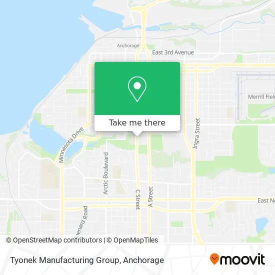Mapa de Tyonek Manufacturing Group