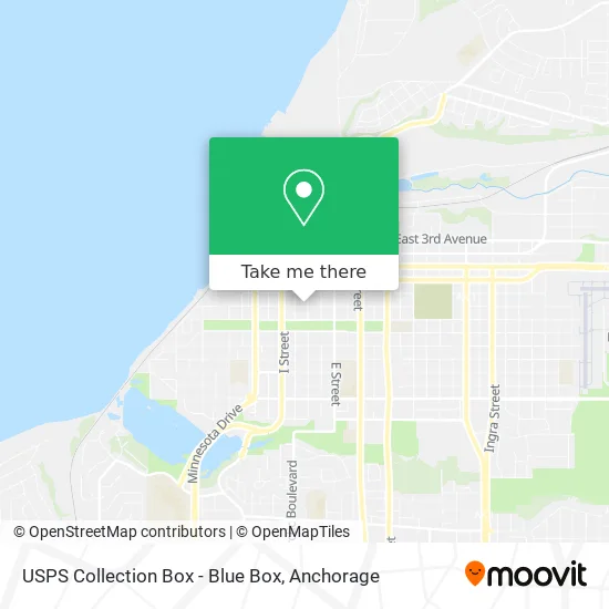 USPS Collection Box - Blue Box map
