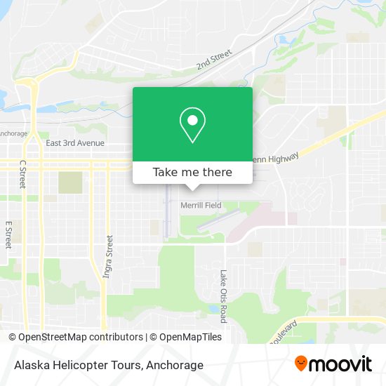 Alaska Helicopter Tours map