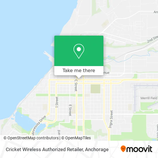 Mapa de Cricket Wireless Authorized Retailer