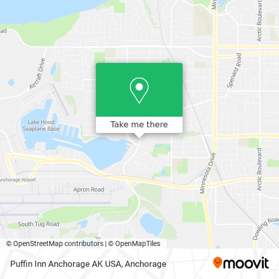 Puffin Inn Anchorage AK USA map